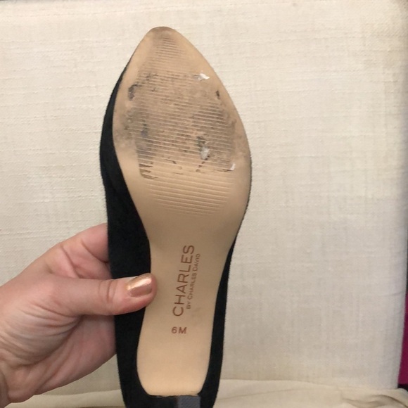 Charles by Charles David Leather Platform Heels Size 6 - Picture 8 of 9